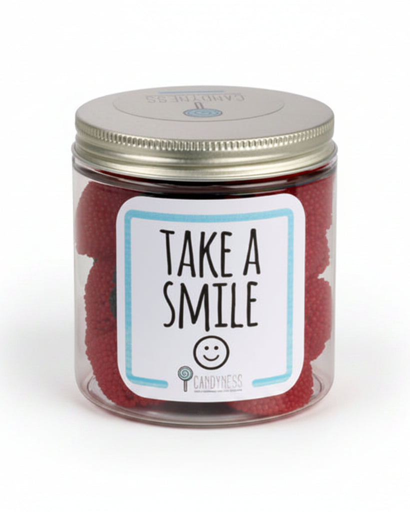Candyness More – Caramelle al Lampone con Frase Motivazionale (250ml)